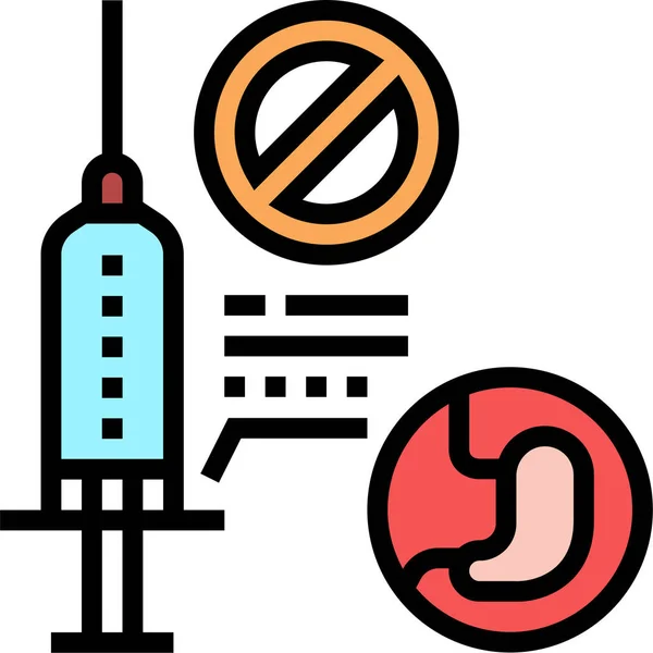 Ícone Anestesia Reação Adversa —  Vetores de Stock