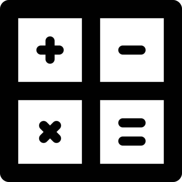 Negocio Contabilidad Calcular Icono Estilo Esquema — Vector de stock