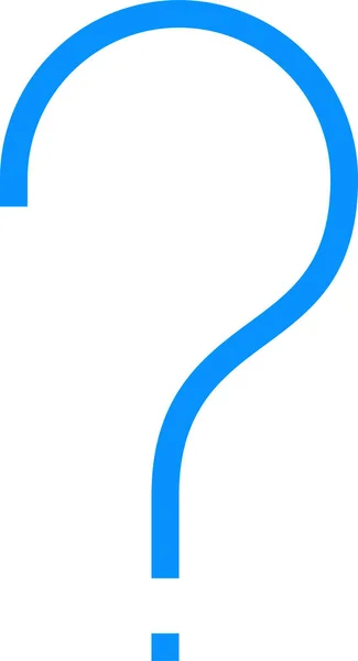 Icono Básico Carácter Azul Estilo Esquema — Vector de stock