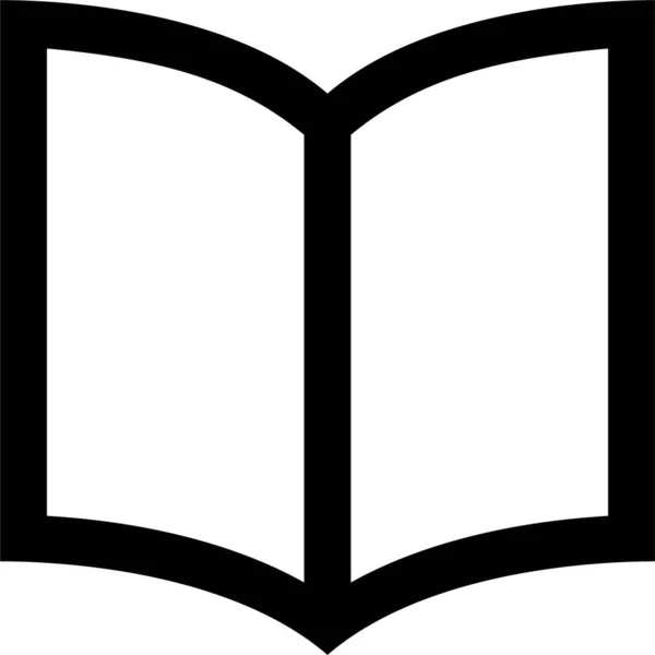 Buch Bildung Lesen Symbol Umriss Stil — Stockvektor