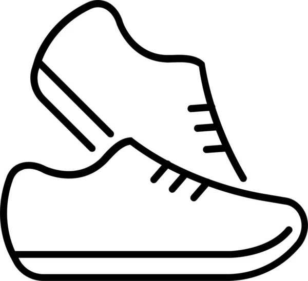 Calzado Zapatillas Deporte Icono — Archivo Imágenes Vectoriales