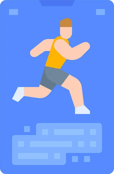 Icono Ejercicio Cardio Aplicación — Vector de stock