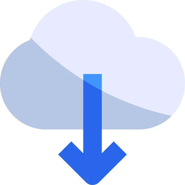 Αντίγραφο Ασφαλείας Εικονίδιο Δεδομένων Σύννεφο Επίπεδη Στυλ — Διανυσματικό Αρχείο