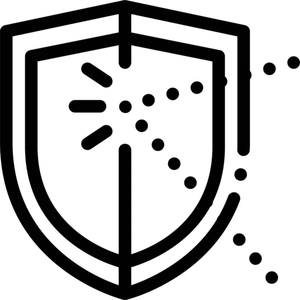 Код Cybersecurity Defense Icon — стоковый вектор