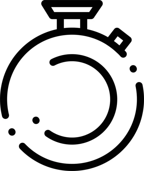 Camposs Reloj Cronómetro Icono Estilo Esquema — Archivo Imágenes Vectoriales