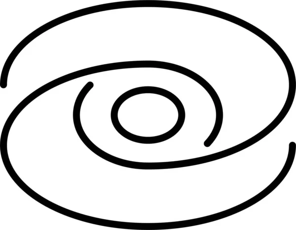 Icône Trou Cosmos Noir — Image vectorielle