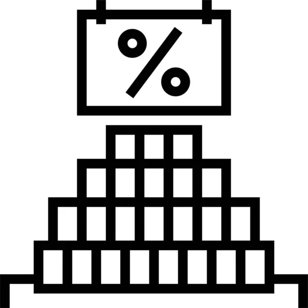 Produtos Ícone Desconto Venda —  Vetores de Stock