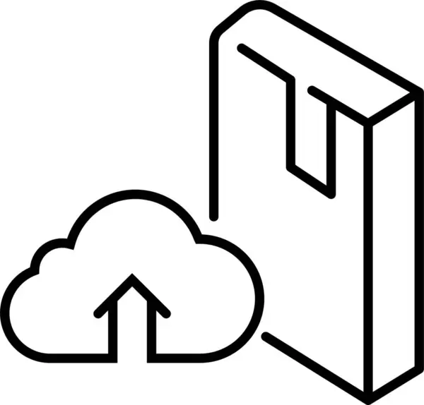 Ikona Folderu Audiobook Cloud — Wektor stockowy