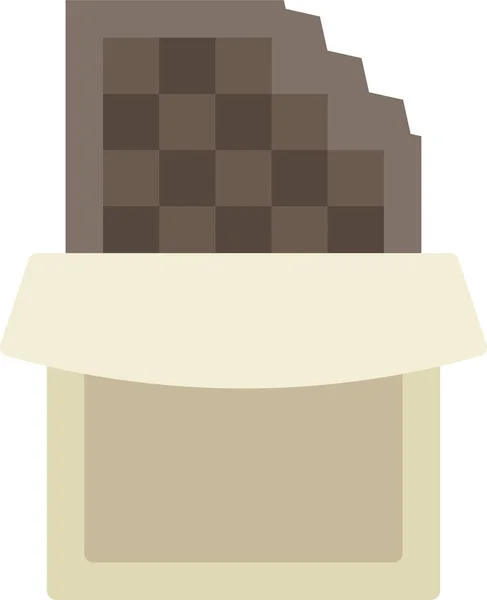 Postre Chocolate Icono Dulce — Vector de stock