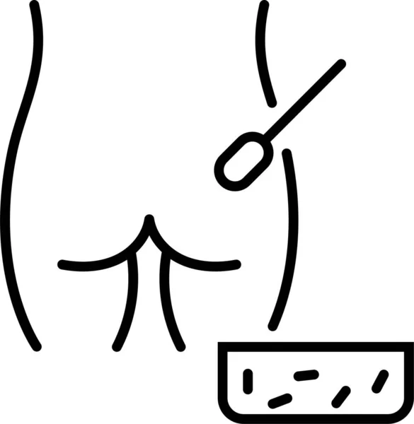 Analyzes Butt Smear Icon — Vettoriale Stock