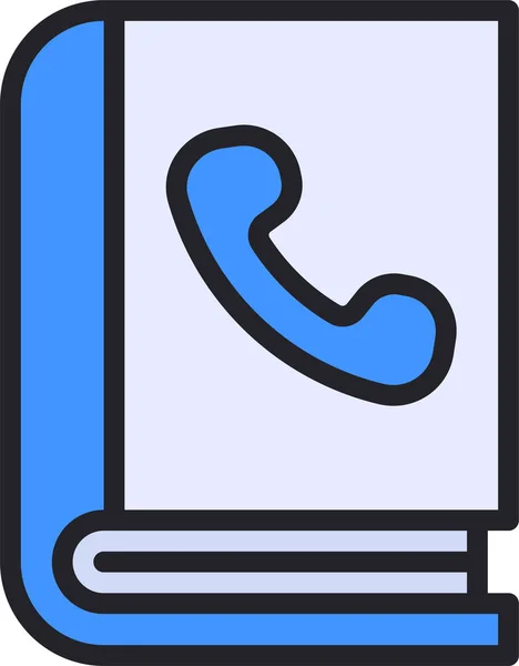 Телефонна Книга Телефон Значок — стоковий вектор