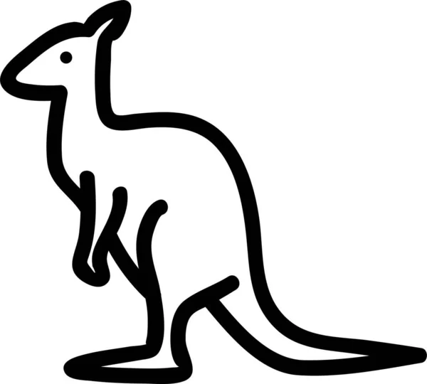 Australia Icono Contorno Australiano — Vector de stock