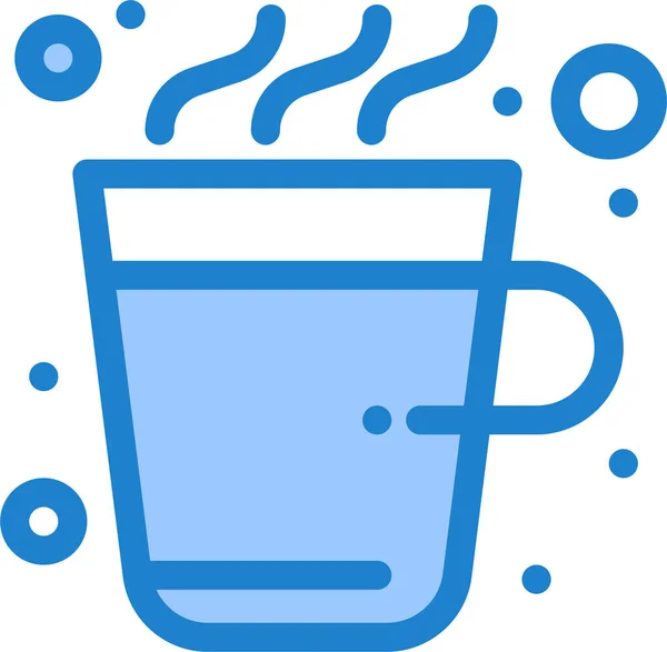 Taza Café Bebida Icono Estilo Filledoutline — Archivo Imágenes Vectoriales