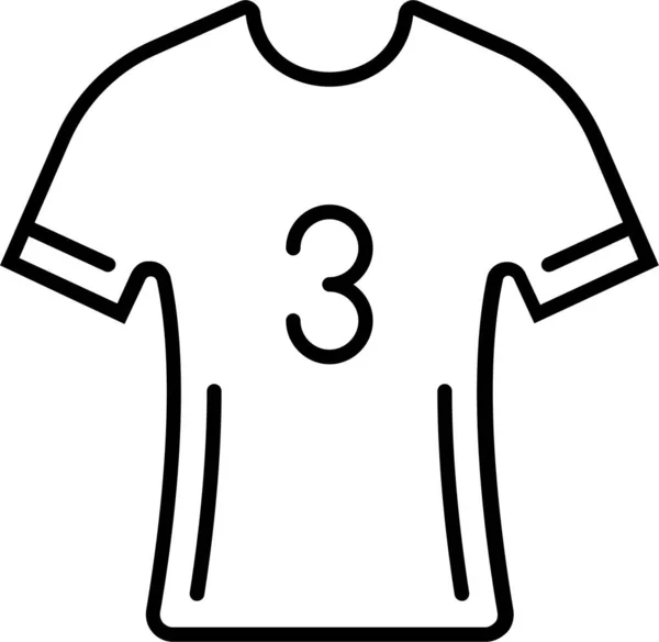 Значок Футбольной Формы Одежды — стоковый вектор