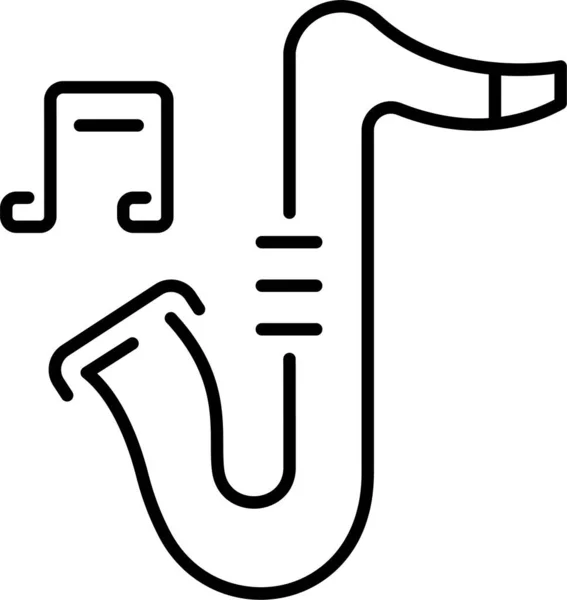 Instrumentos Música Icono Musical — Vector de stock