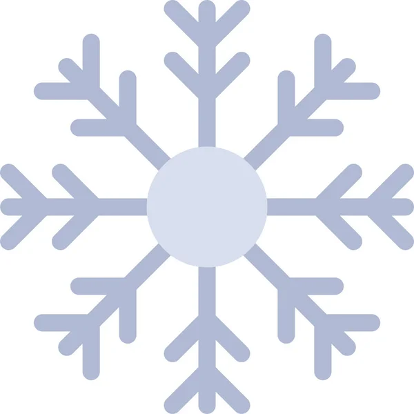 Ikona Zimnego Płatka Śniegu — Wektor stockowy