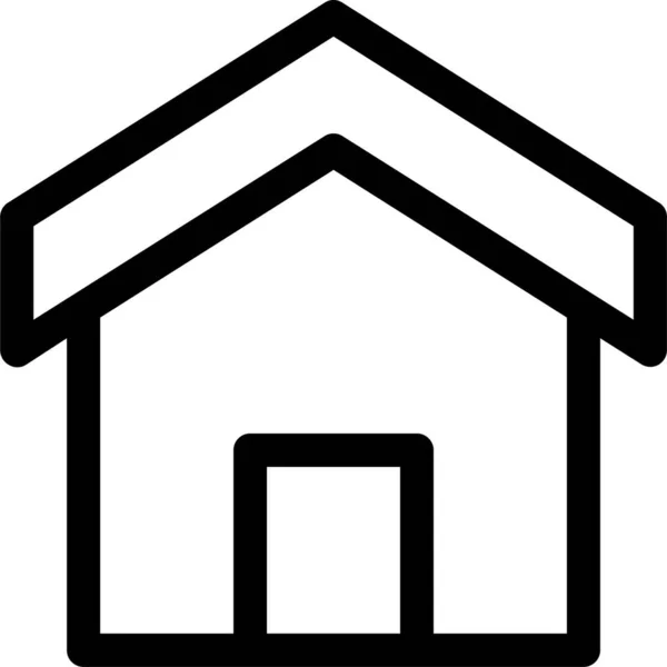 Home House Icona Dell Interfaccia Nella Categoria Fotografia — Vettoriale Stock