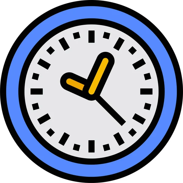 企业管理类别中的时钟管理时间图标 — 图库矢量图片