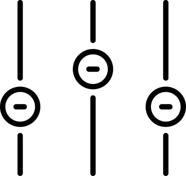 Ícone Configuração Equalizador Aplicativo —  Vetores de Stock