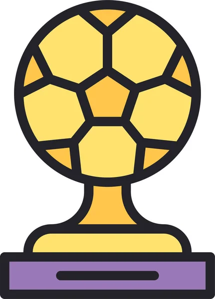 Premio Bola Campeón Icono — Archivo Imágenes Vectoriales