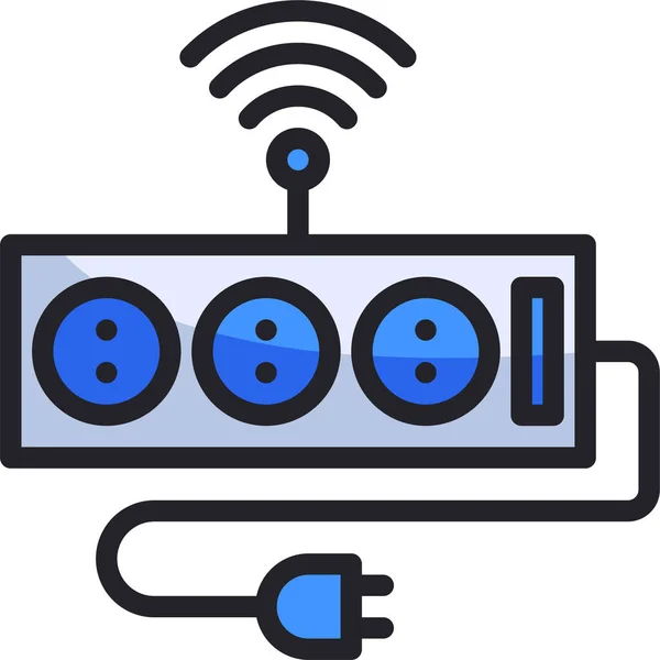 Cable Cord Extension Icon Electronicdevicesappliances Category — Stock Vector