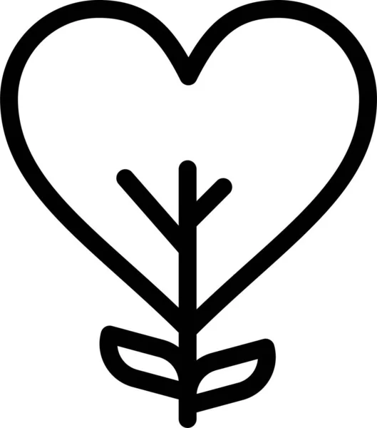 Serce Jak Ikona Miłości Kategorii Miłość — Wektor stockowy
