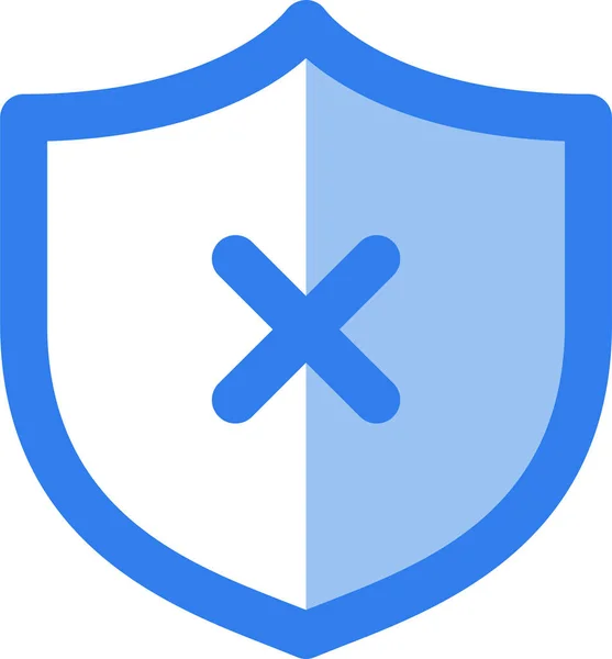 Antivirus Cancel Close Icon Filledoutline Style — стоковый вектор