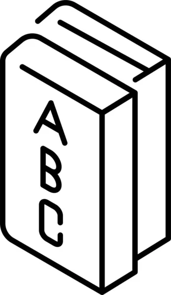 Abc Alphabet Audiobook Icon — Stock Vector