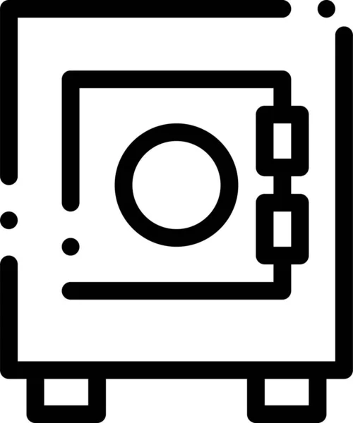 Lock Lock User Icon Outline Stil — Stockvektor