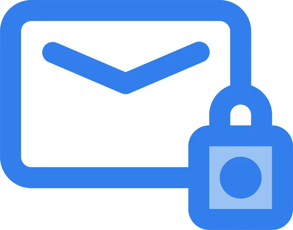 Enveloppe Email Icône Internet Dans Style Filledoutline — Image vectorielle