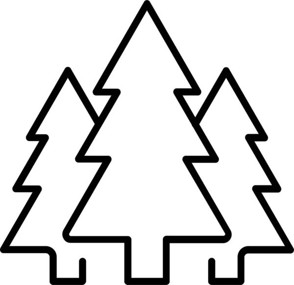 Ялинкова Ікона Лісу — стоковий вектор