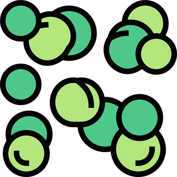 Beans Peas Agricultural Icon Filledoutline Style — Stock Vector