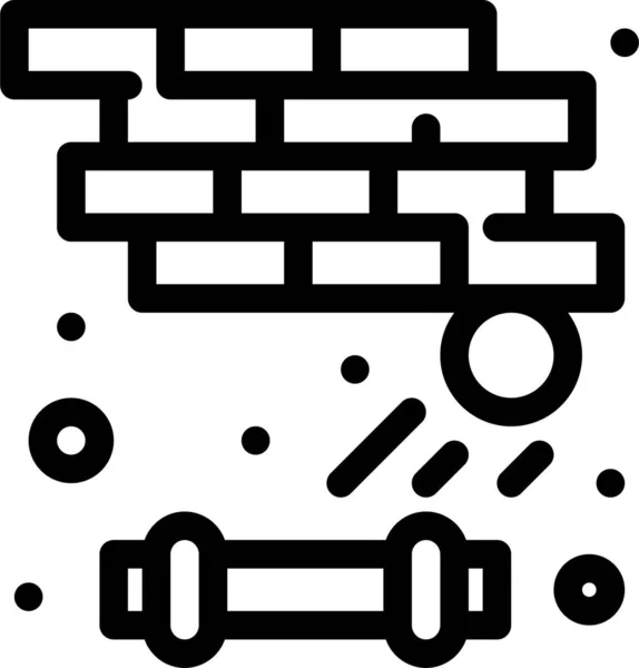 Иконка Кирпича Категории Gamesgaming — стоковый вектор