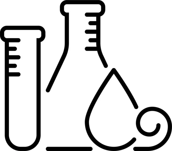 Flask Lab Laboratory Icon — Stock Vector