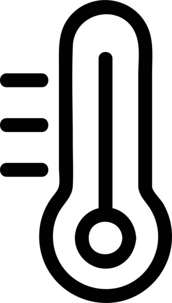 Contour Coolung Verwarming Icoon — Stockvector