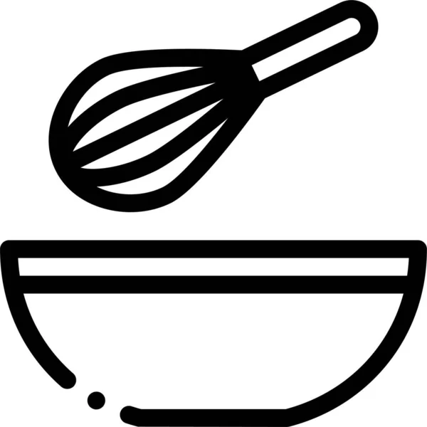 Flaschenschüssel Braten Symbol — Stockvektor