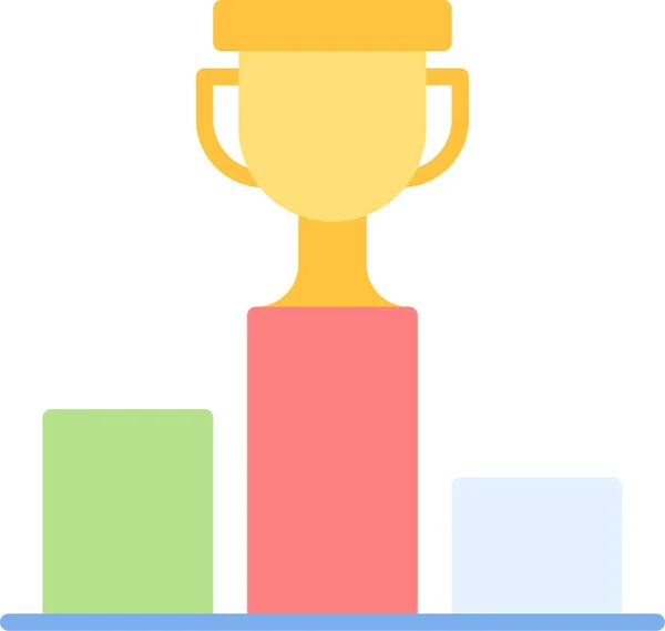 Entreprise Icône Trophée Podium Dans Catégorie Marketingseo — Image vectorielle