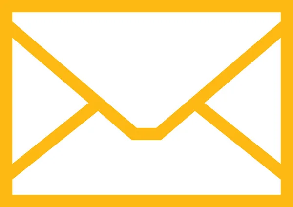 Breve Ícone Envelope Comunicação Estilo Esboço — Vetor de Stock