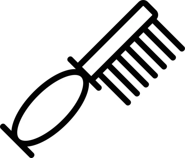 Ikona Goździka Pielęgnacji Szczotki Kategorii Hairmakeupcosmetic — Wektor stockowy