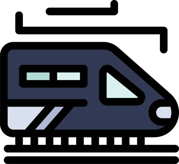 Tren Túnel Transporte Icono — Vector de stock