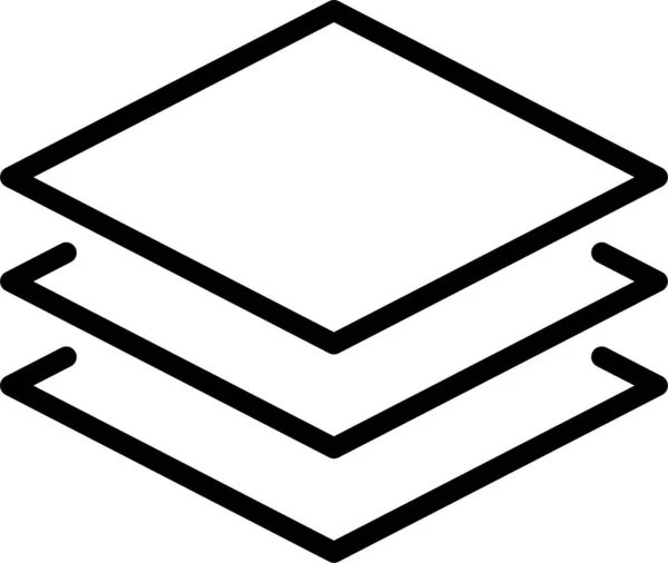 Ebenenwerkzeug Ebenen Symbol — Stockvektor