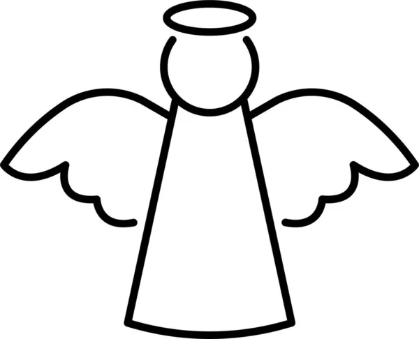 祈祷的人天使图标在情人节类别 — 图库矢量图片