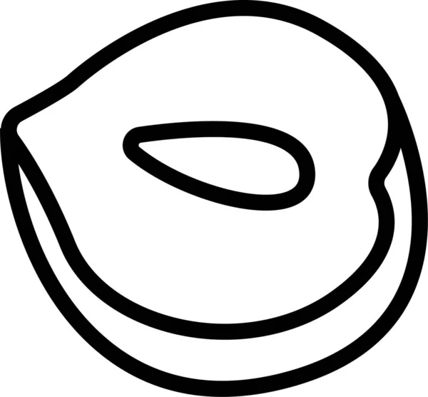 Icona Del Taglio Del Caffè Burro Nella Categoria Delle Bevande — Vettoriale Stock