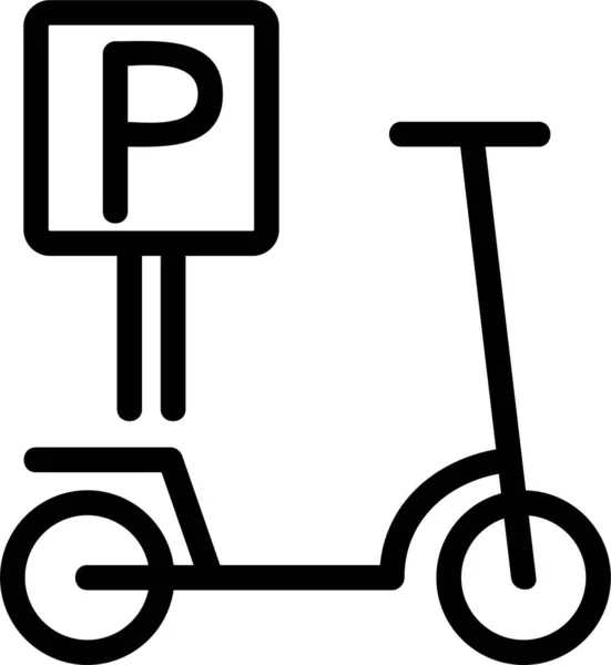 Anwendung Parkticket Symbol — Stockvektor