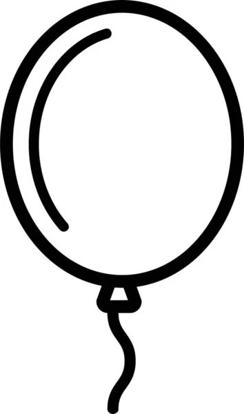 Иконка Ребенка Воздушного Шара Стиле Наброска — стоковый вектор