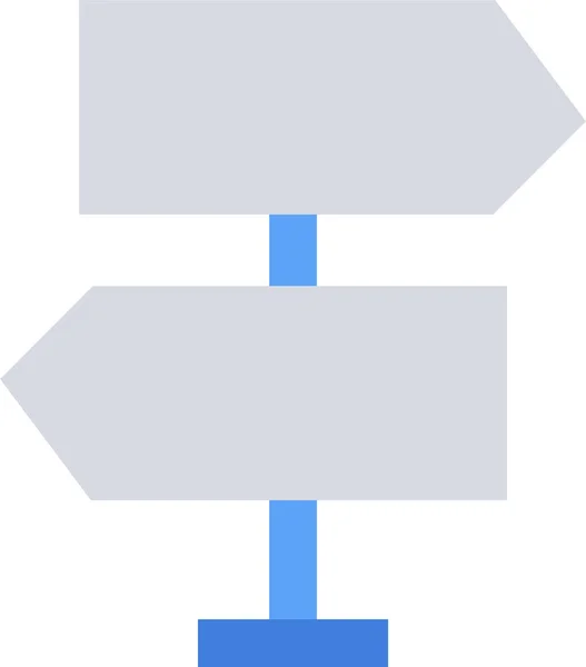 Flecha Dirección Mapa Icono Estilo Plano — Vector de stock