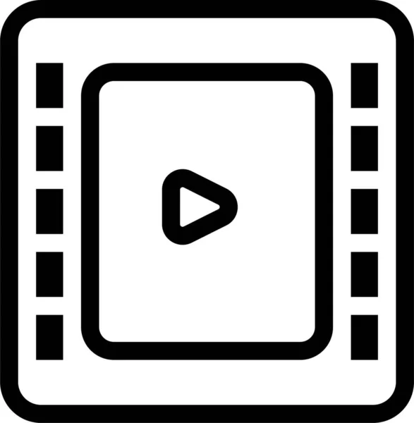 Cienma Cinéma Icône Cinématographie Dans Catégorie Événementset Divertissement — Image vectorielle