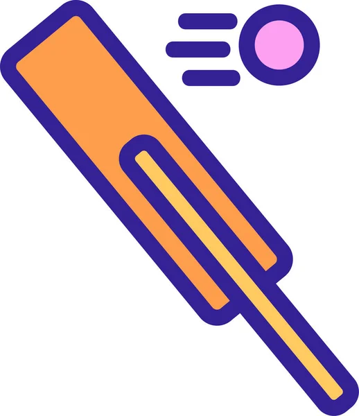 Ikona Obrysu Australského Kriketu — Stockový vektor