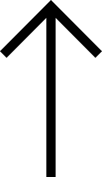 Значок Направления Стрелки Шеврона Стиле Контура — стоковый вектор