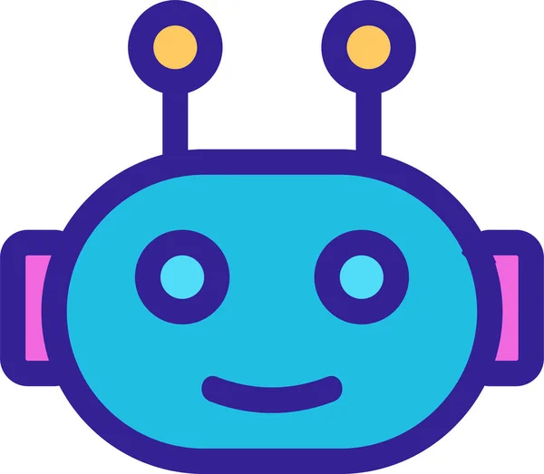 Aplicación Icono Bot Artificial — Archivo Imágenes Vectoriales